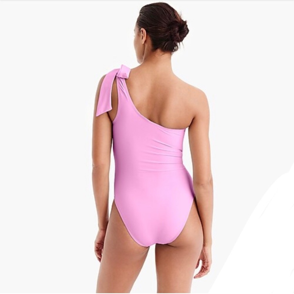 New J. Crew Bow-tie one-shoulder swimsuit - Picture 3 of 3